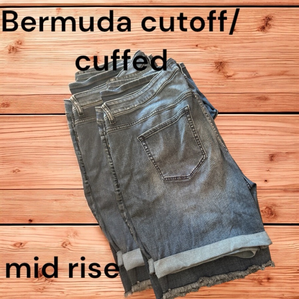 Lane Bryant Women's Denim Bermuda Shorts